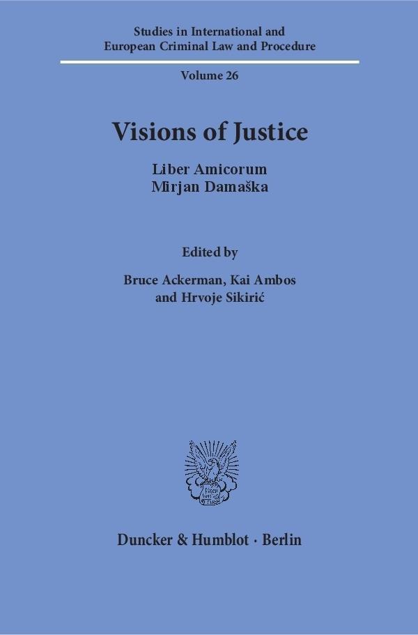Cover: 9783428150229 | Visions of Justice. | Buch | 469 S. | Englisch | 2016