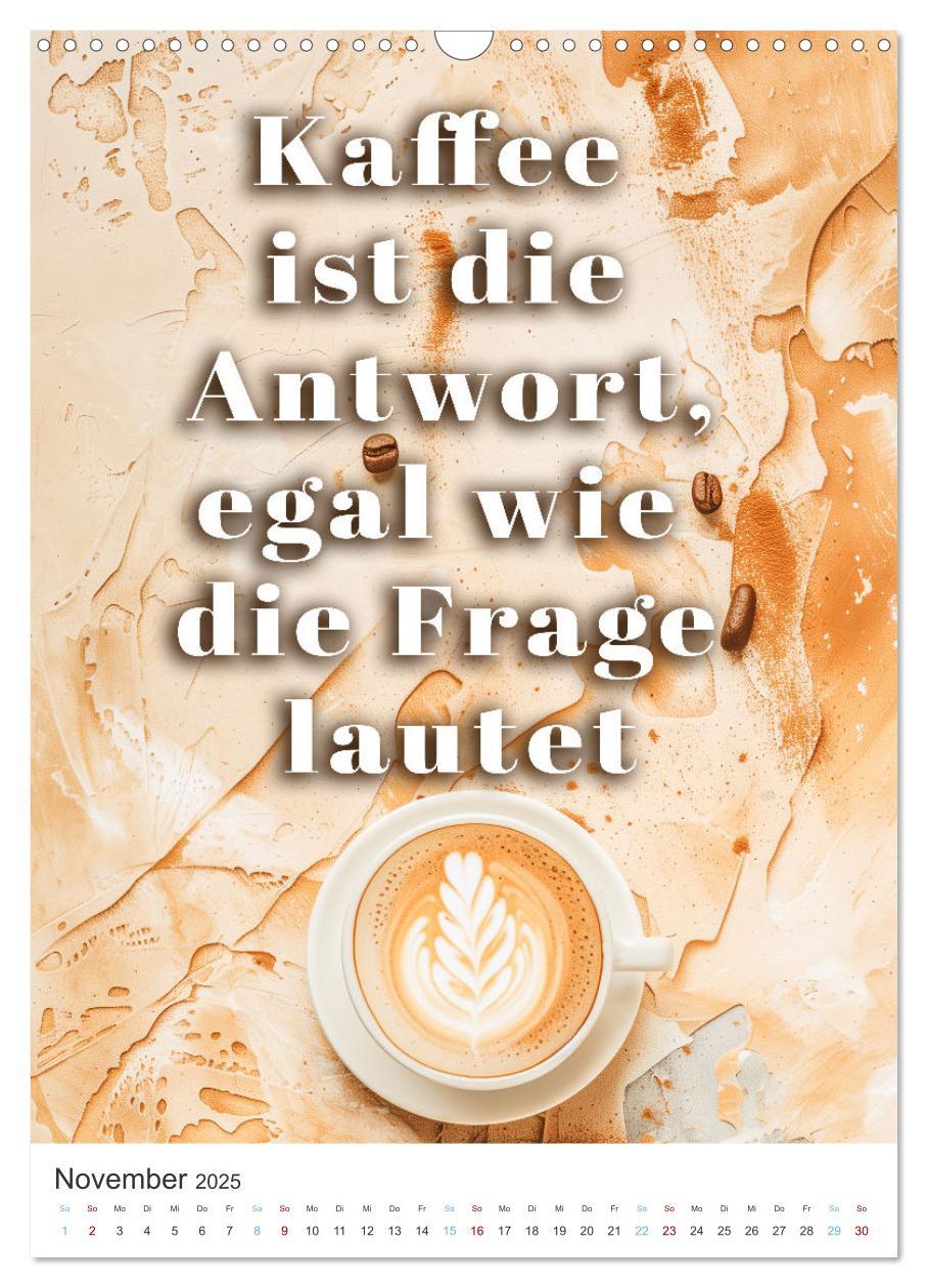 Bild: 9783383820151 | Kaffeegenuss für die Seele (Wandkalender 2025 DIN A3 hoch),...