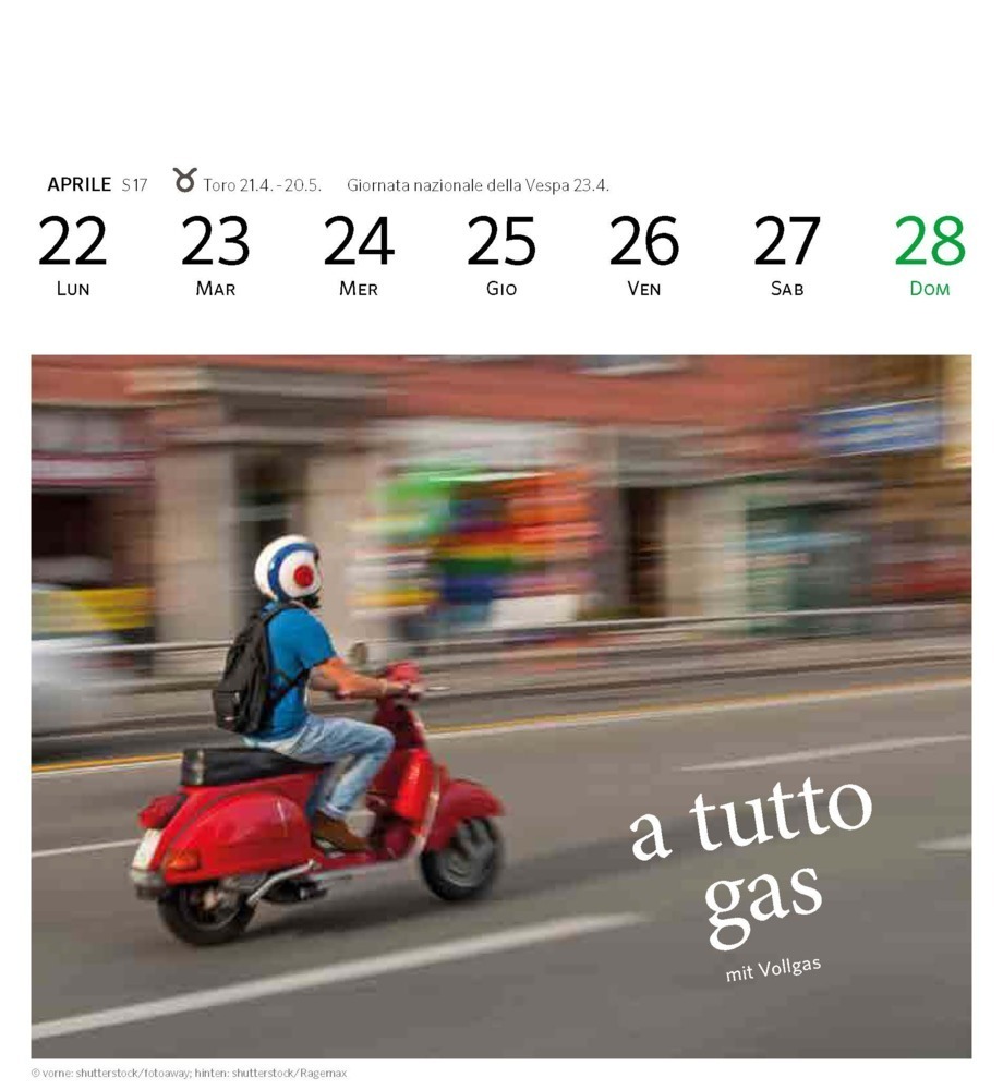 Bild: 9783125624863 | PONS Sprachkalender 2024 Italienisch | Woche für Woche | Taschenbuch