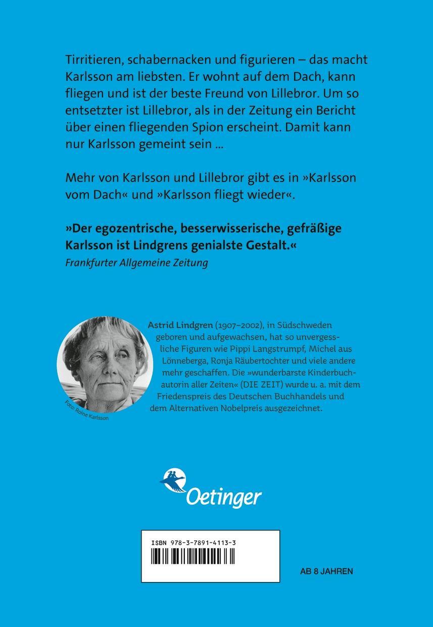 Rückseite: 9783789141133 | Der beste Karlsson der Welt | Astrid Lindgren | Buch | 160 S. | 1995