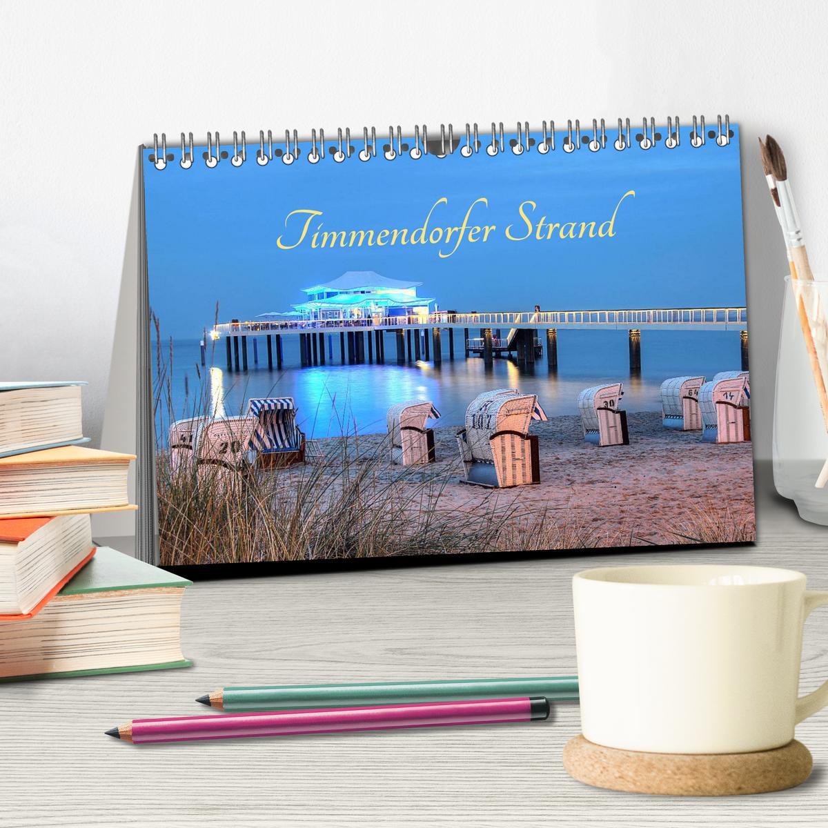 Bild: 9783435604340 | Timmendorfer Strand (Tischkalender 2025 DIN A5 quer), CALVENDO...