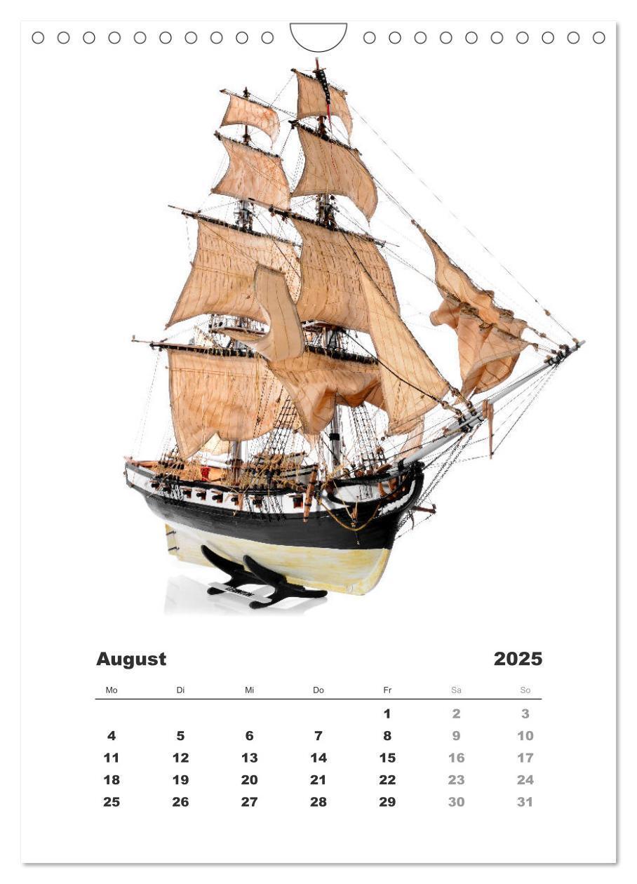 Bild: 9783435961979 | Historische Segelschiffe - Modellbau (Wandkalender 2025 DIN A4...