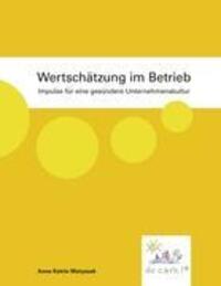 Cover: 9783842346659 | Wertschätzung im Betrieb | Anne Katrin Matyssek | Taschenbuch | 244 S.