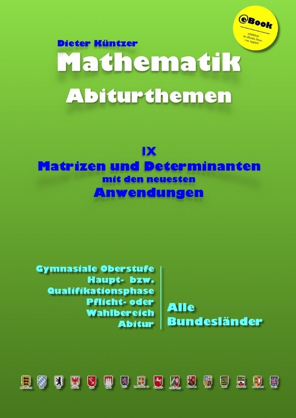 Cover: 9783746748153 | Kursthemen / Matrizen und Determinanten | Abiturthemen | Küntzer