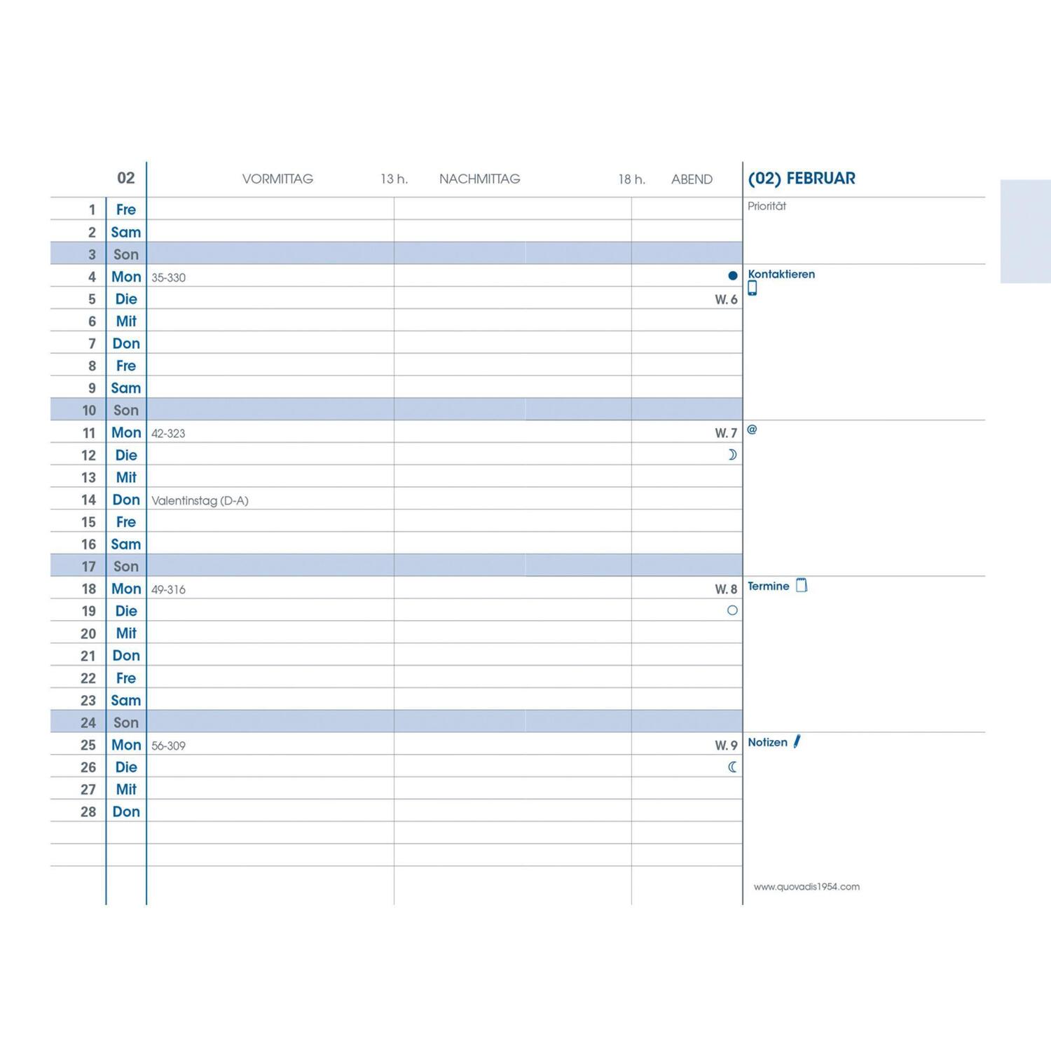 Cover: 3371010129799 | Kalender-Einlage Plain 2025 | Quo Vadis | Kalender | Deutsch | 2025