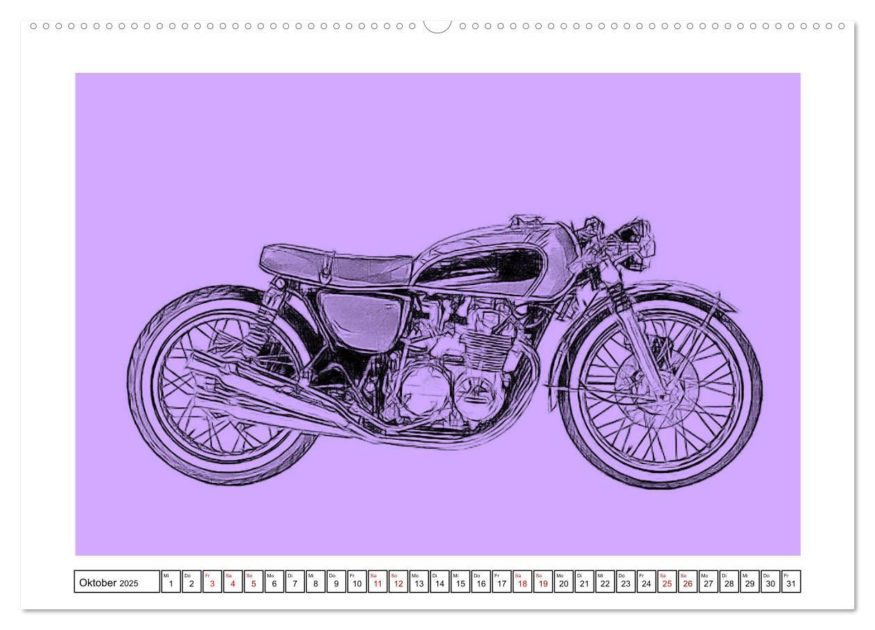 Bild: 9783435359837 | Motor Craft Motorräder (Wandkalender 2025 DIN A2 quer), CALVENDO...