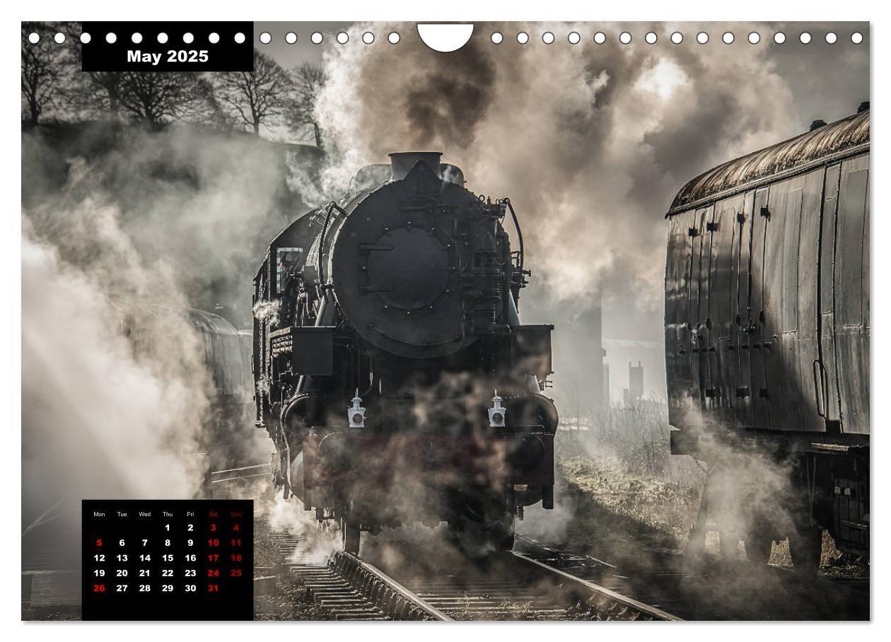 Bild: 9781325977055 | Assorted photographs of STEAM LOCOMOTIVES (Wall Calendar 2025 DIN...