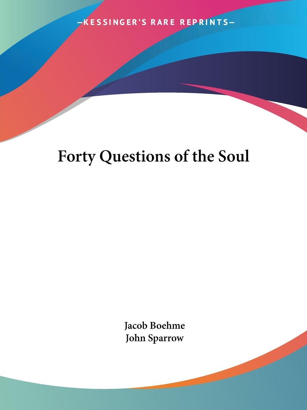 Cover: 9781564592668 | Forty Questions of the Soul | Jacob Boehme | Taschenbuch | Paperback