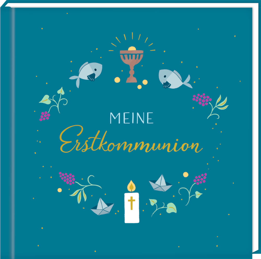 Cover: 4050003721880 | Kleines Eintragalbum - Meine Erstkommunion (petrol) | Nora Paehl