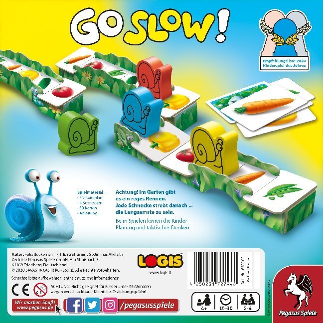 Bild: 4250231727948 | Go Slow (Kinderspiel) | Spiel | In Spielebox | 66110G | Deutsch | 2020