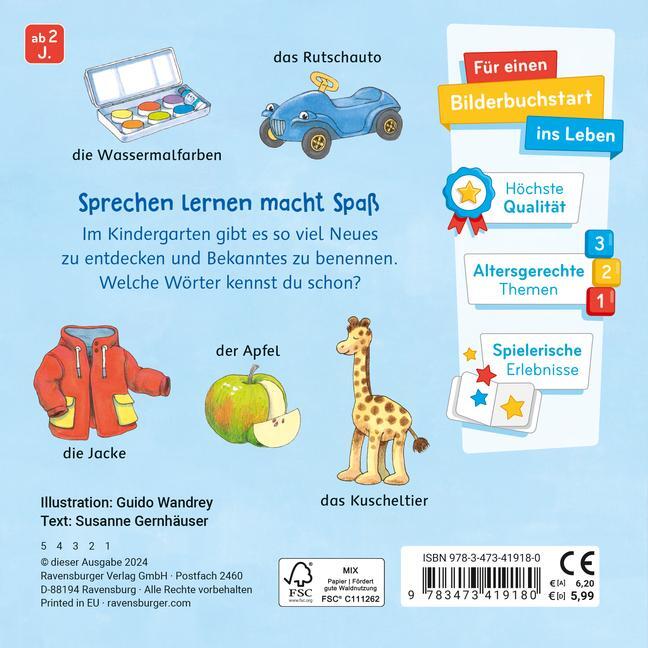 Bild: 9783473419180 | Mein Bilder-Wörterbuch: Im Kindergarten | Susanne Gernhäuser | Buch