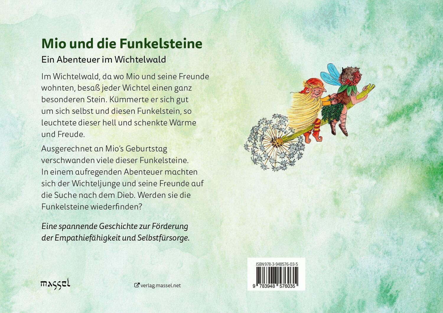 Bild: 9783948576035 | Mio und die Funkelsteine | Ein Abenteuer im Wichtelwald | Buch | 32 S.