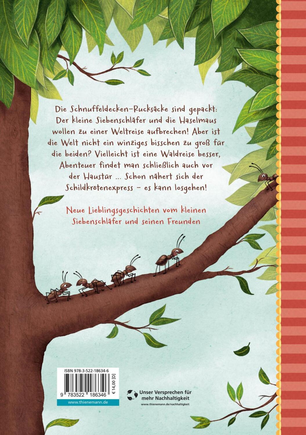 Rückseite: 9783522186346 | Der kleine Siebenschläfer: Ein Rucksack voller Waldgeschichten | Buch