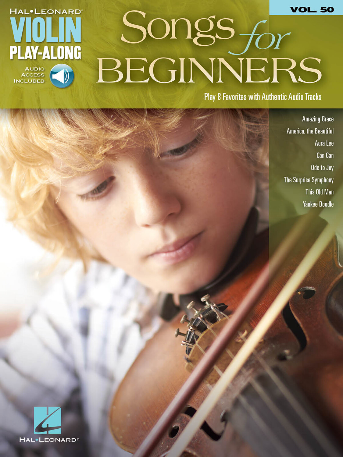 Cover: 888680025076 | Songs for Beginners | Violin Play-Along Volume 50 | Violin Play-Along