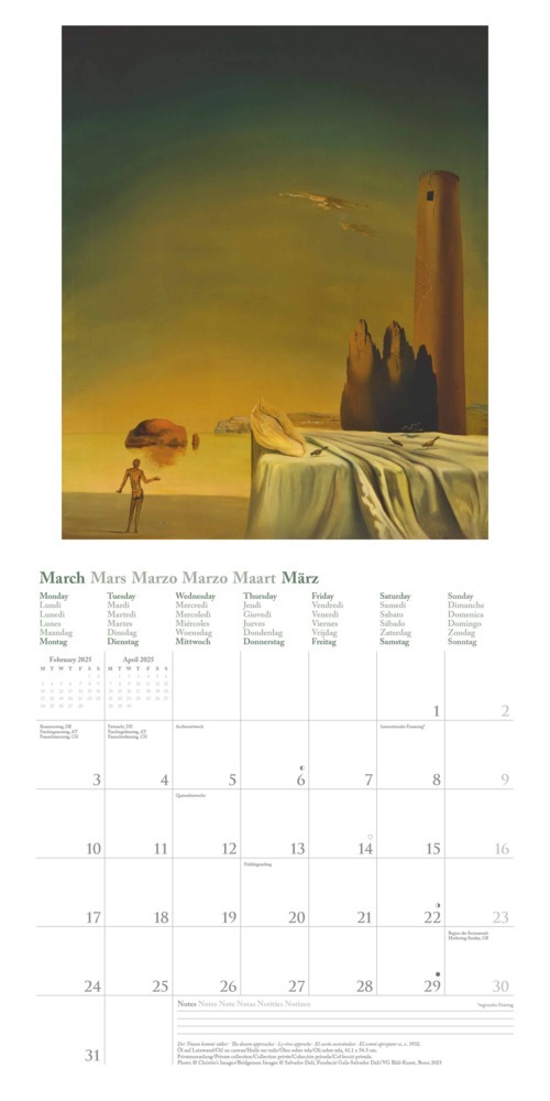 Bild: 4002725987969 | N NEUMANNVERLAGE - Dali 2025 Broschürenkalender, 30x30cm,...