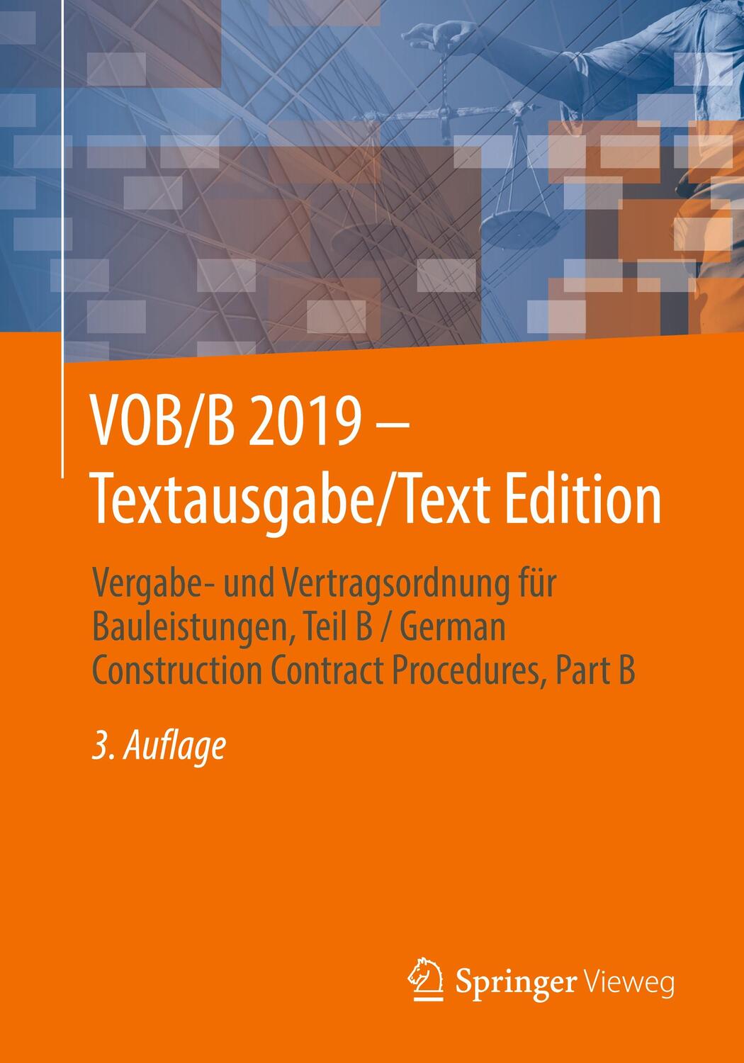 Cover: 9783658296230 | VOB/B 2019 - Textausgabe/Text Edition | Springer Fachmedien | Buch