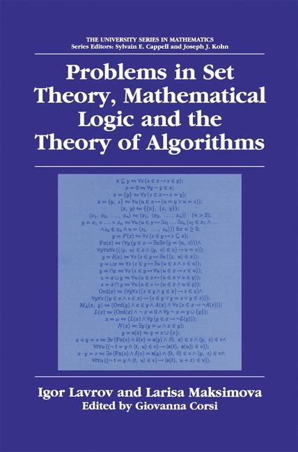 Cover: 9780306477126 | Problems in Set Theory, Mathematical Logic and the Theory of...