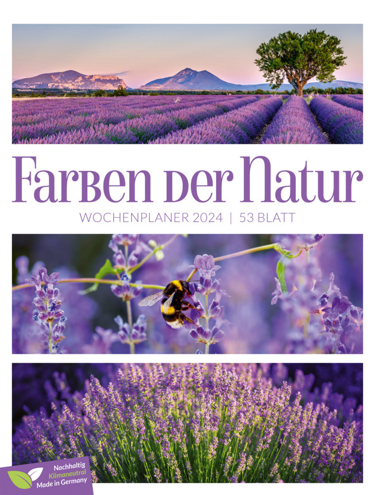 Cover: 9783838424811 | Farben der Natur - Wochenplaner Kalender 2024 | Ackermann Kunstverlag