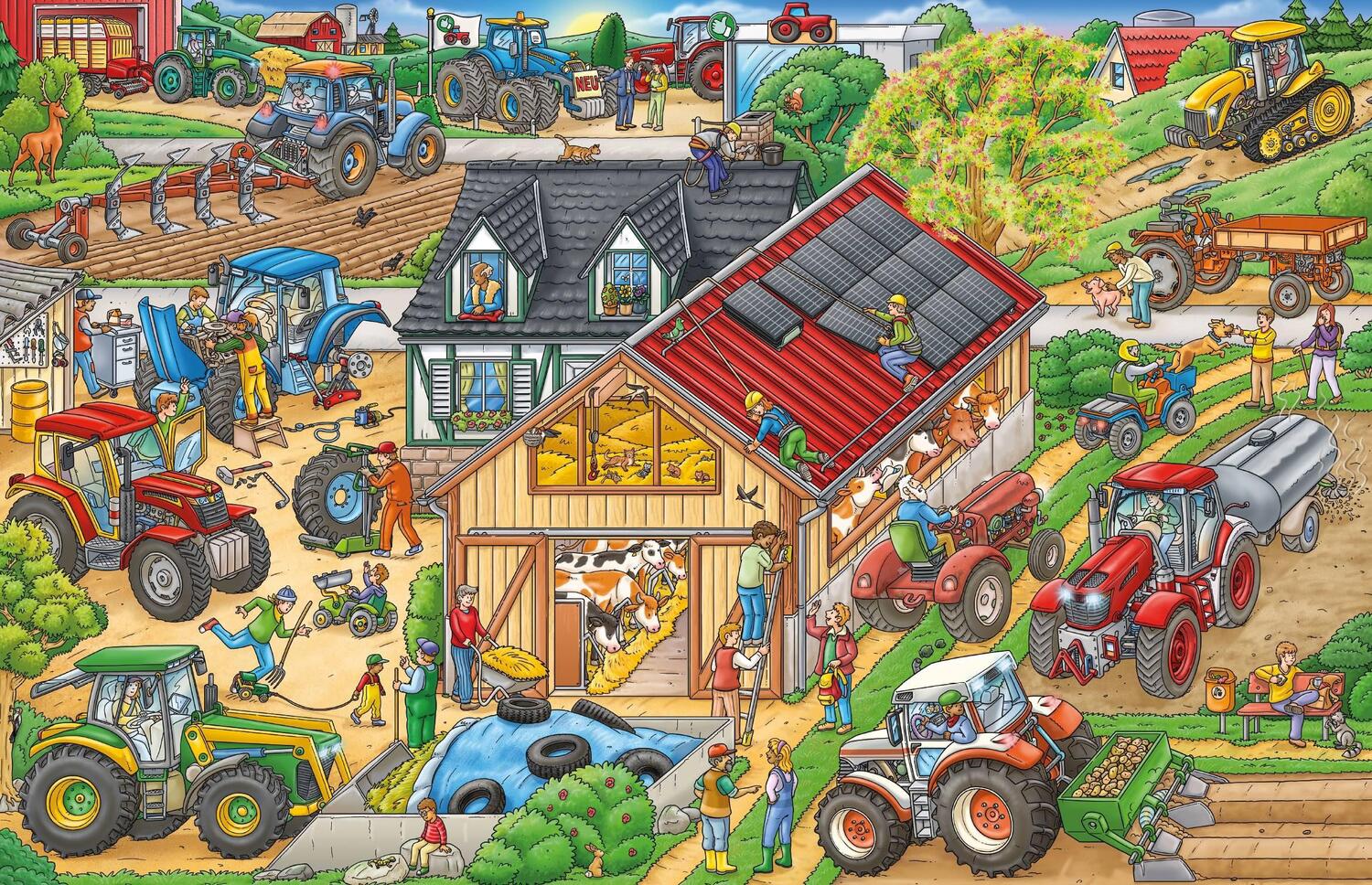 Bild: 9783985850266 | Traktor Wimmelbuch | Kinderbücher ab 3 Jahre (Bilderbuch ab 2 - 5)