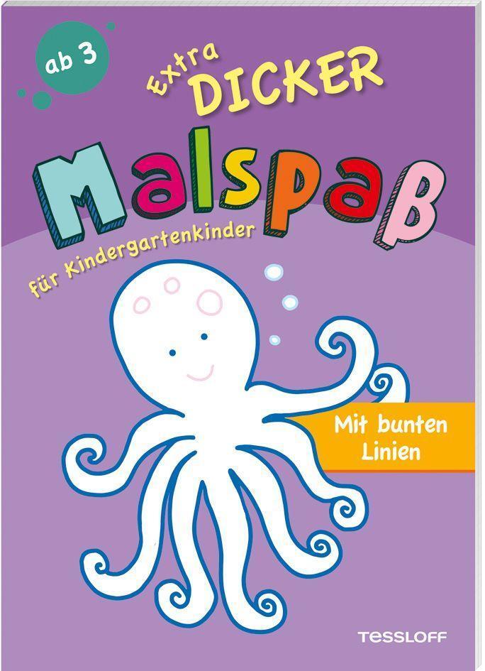 Cover: 9783788645885 | Extradicker Malspaß für Kindergartenkinder. Mit bunten Linien | Buch