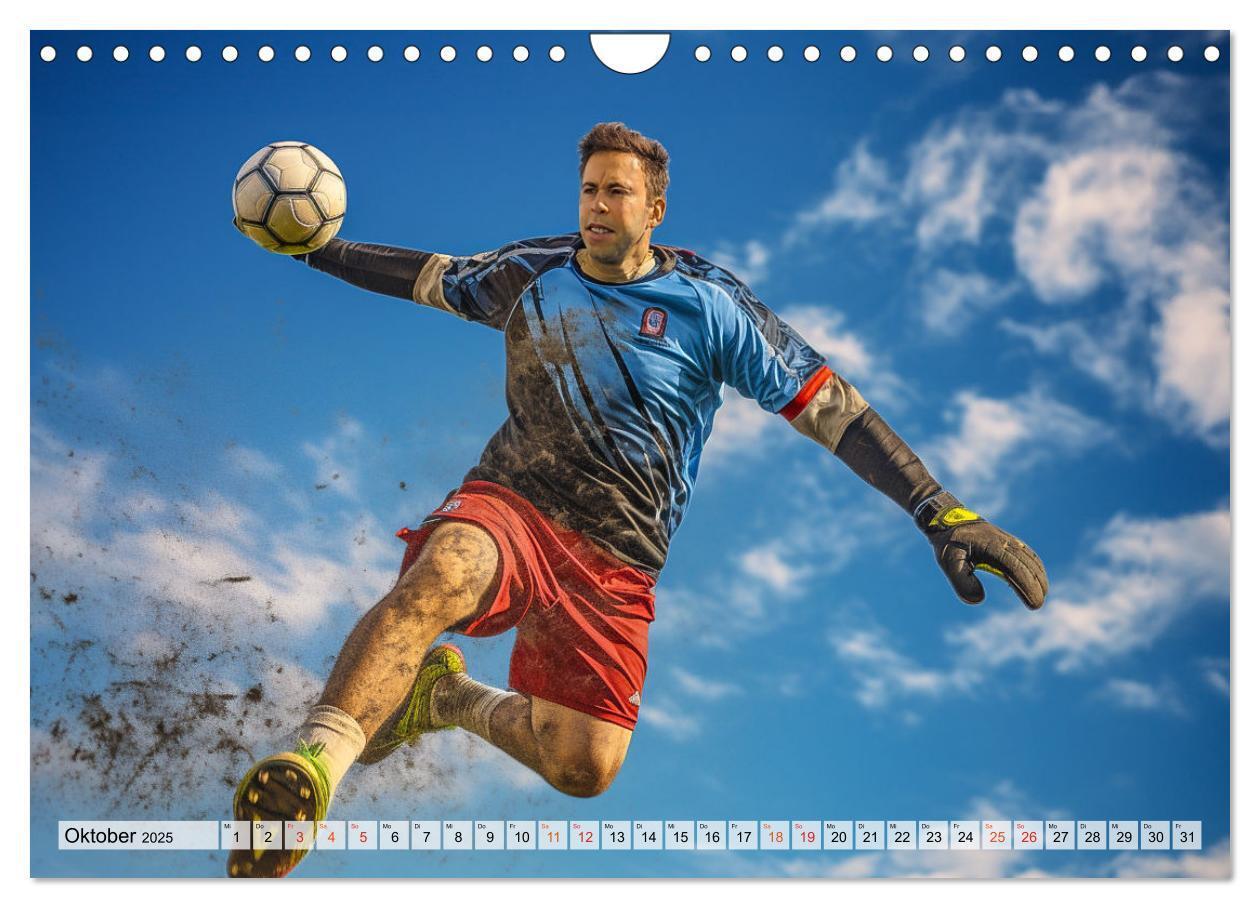 Bild: 9783383784729 | Fussball - Tormann in Aktion (Wandkalender 2025 DIN A4 quer),...