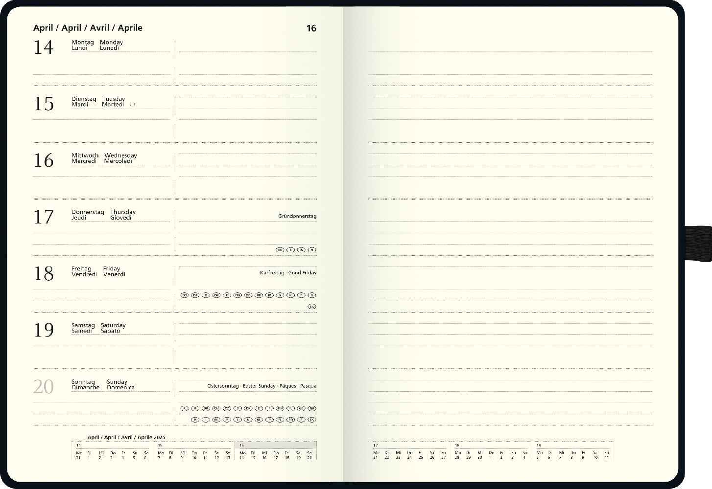 Bild: 4061947131772 | Buchkalender Kompagnon Modell 799 66 (2025) | 2 Seiten = 1 Woche, A5