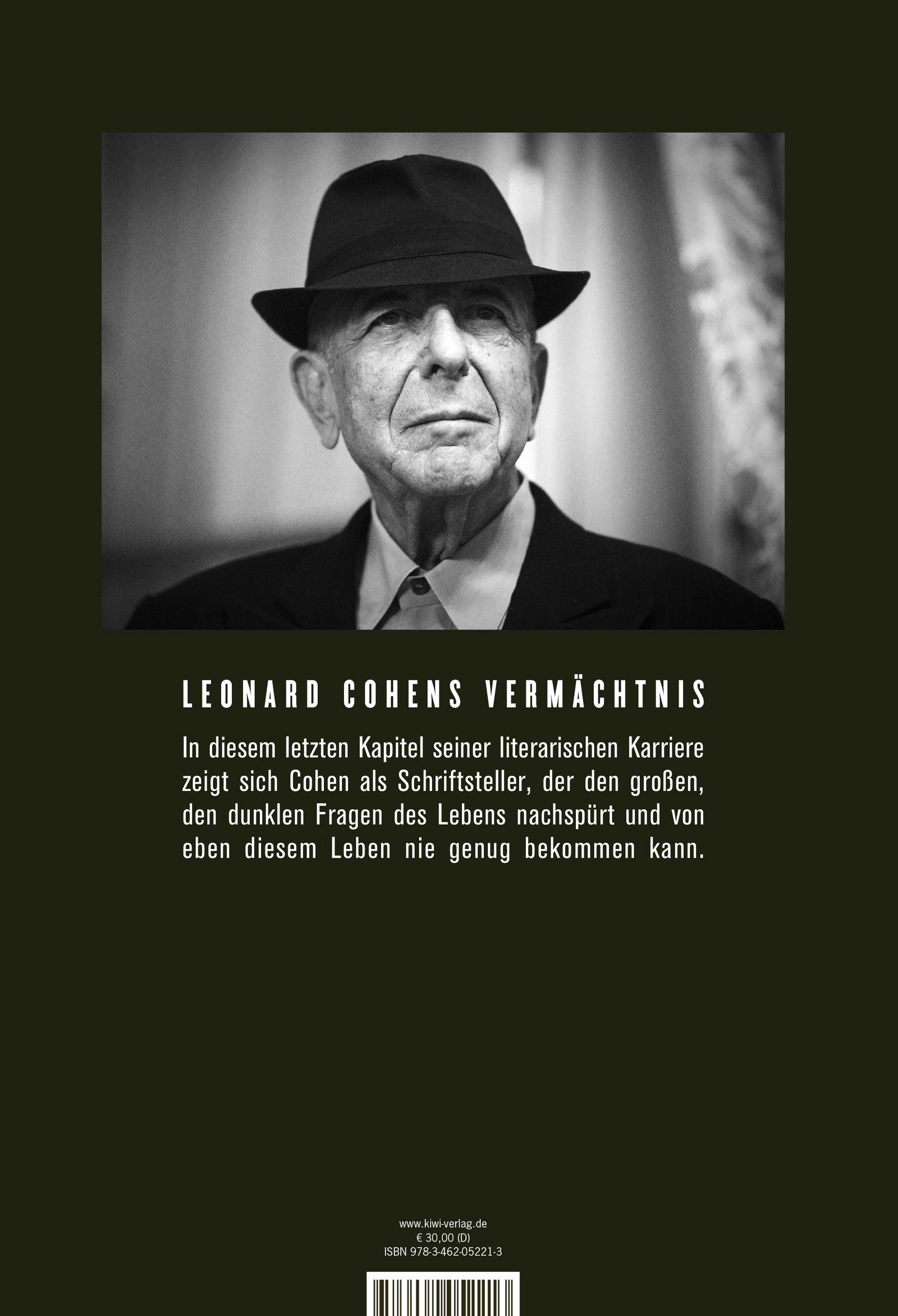 Rückseite: 9783462052213 | Die Flamme - The Flame | Zweisprachige Ausgabe | Leonard Cohen | Buch