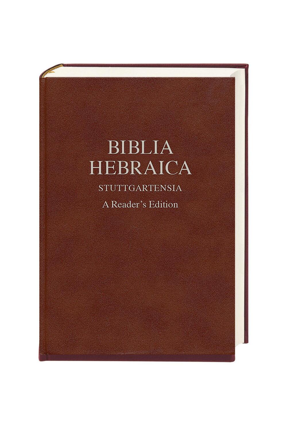 Cover: 9783438052254 | Biblia Hebraica Stuttgartensia | A Reader's Edition | Vance (u. a.)