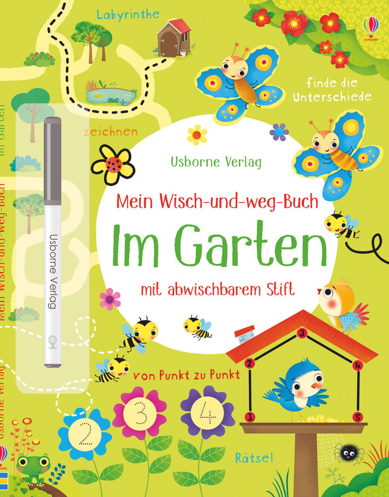 Cover: 9781782327646 | Mein Wisch-und-weg-Buch - Im Garten | Mit abwischbarem Stift | Robson