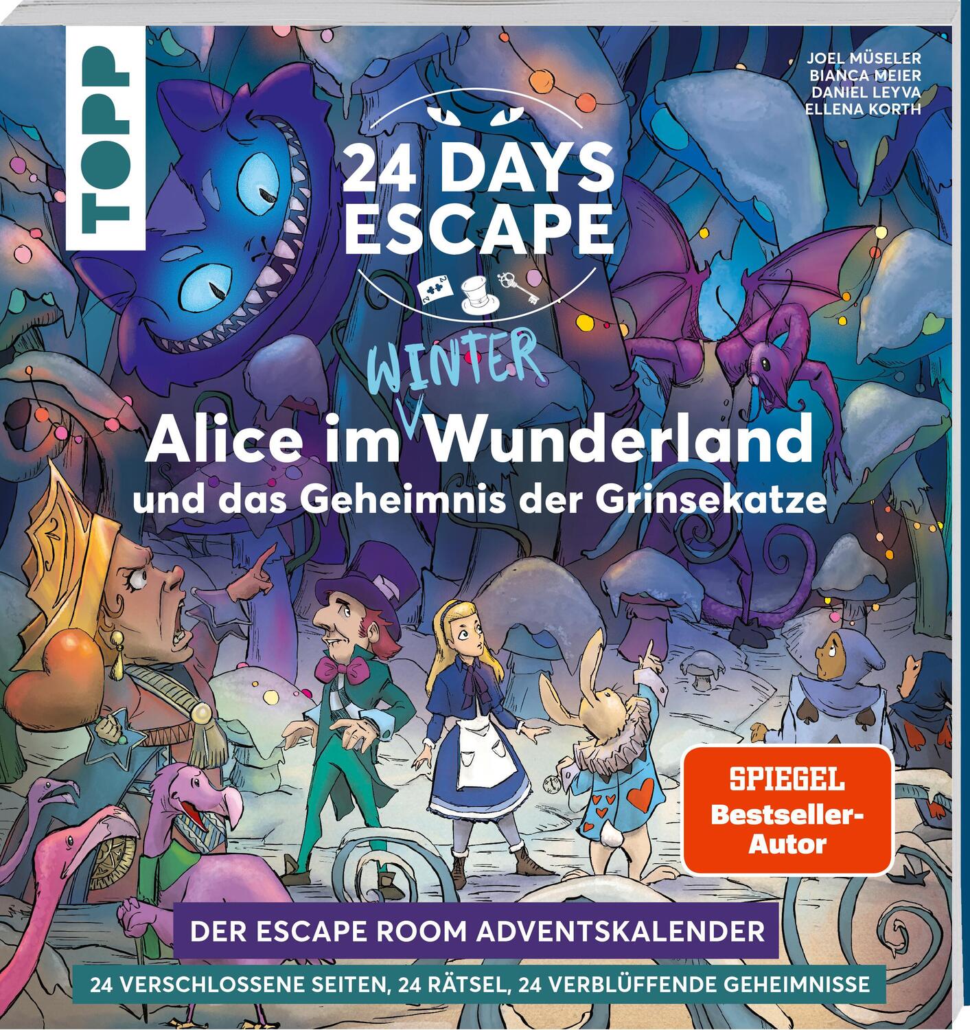 Cover: 9783735851482 | 24 DAYS ESCAPE - Der Escape Room Adventskalender: Alice im...