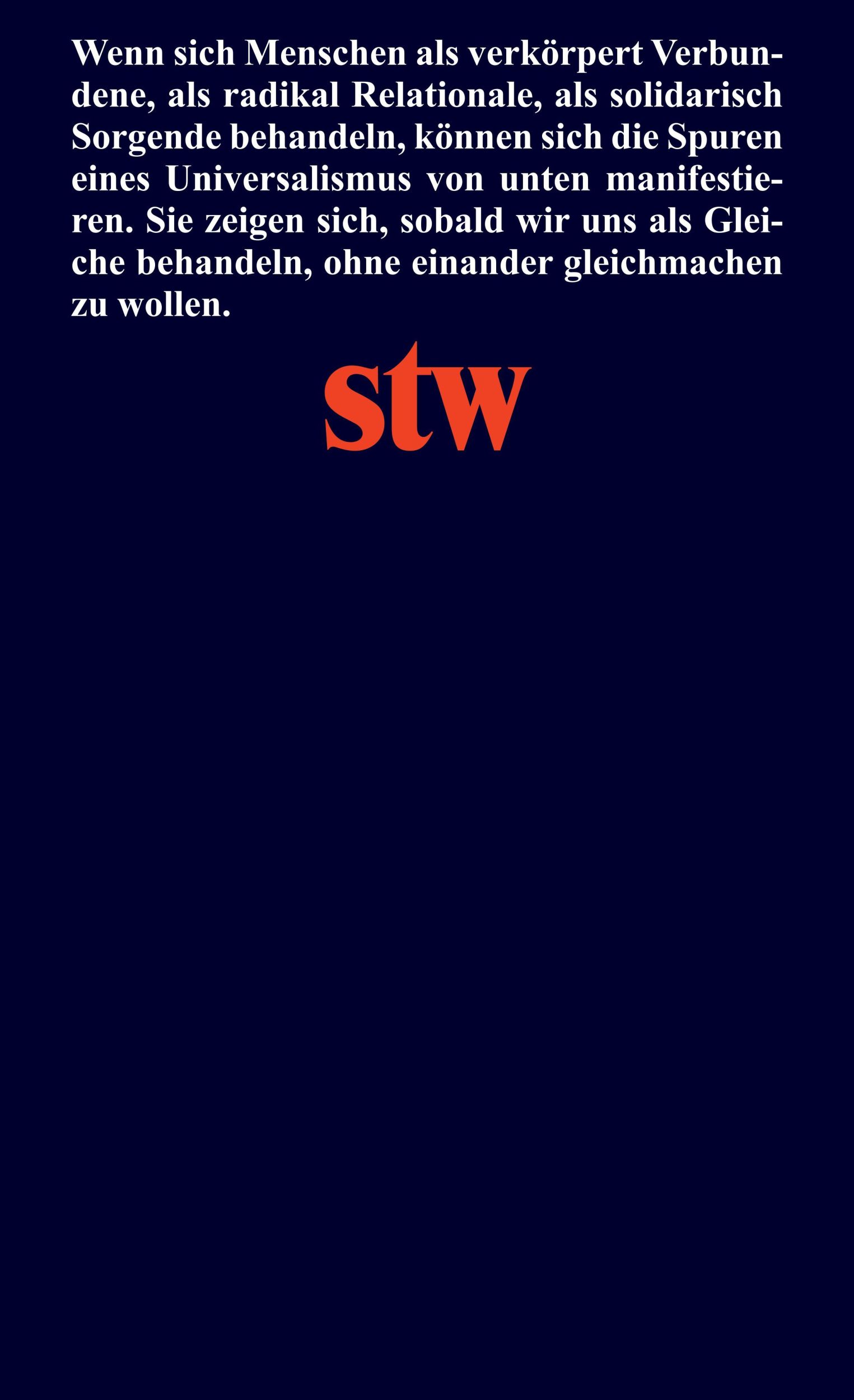 Rückseite: 9783518300565 | Universalismus von unten | Eine Theorie radikaler Gleichheit | Govrin