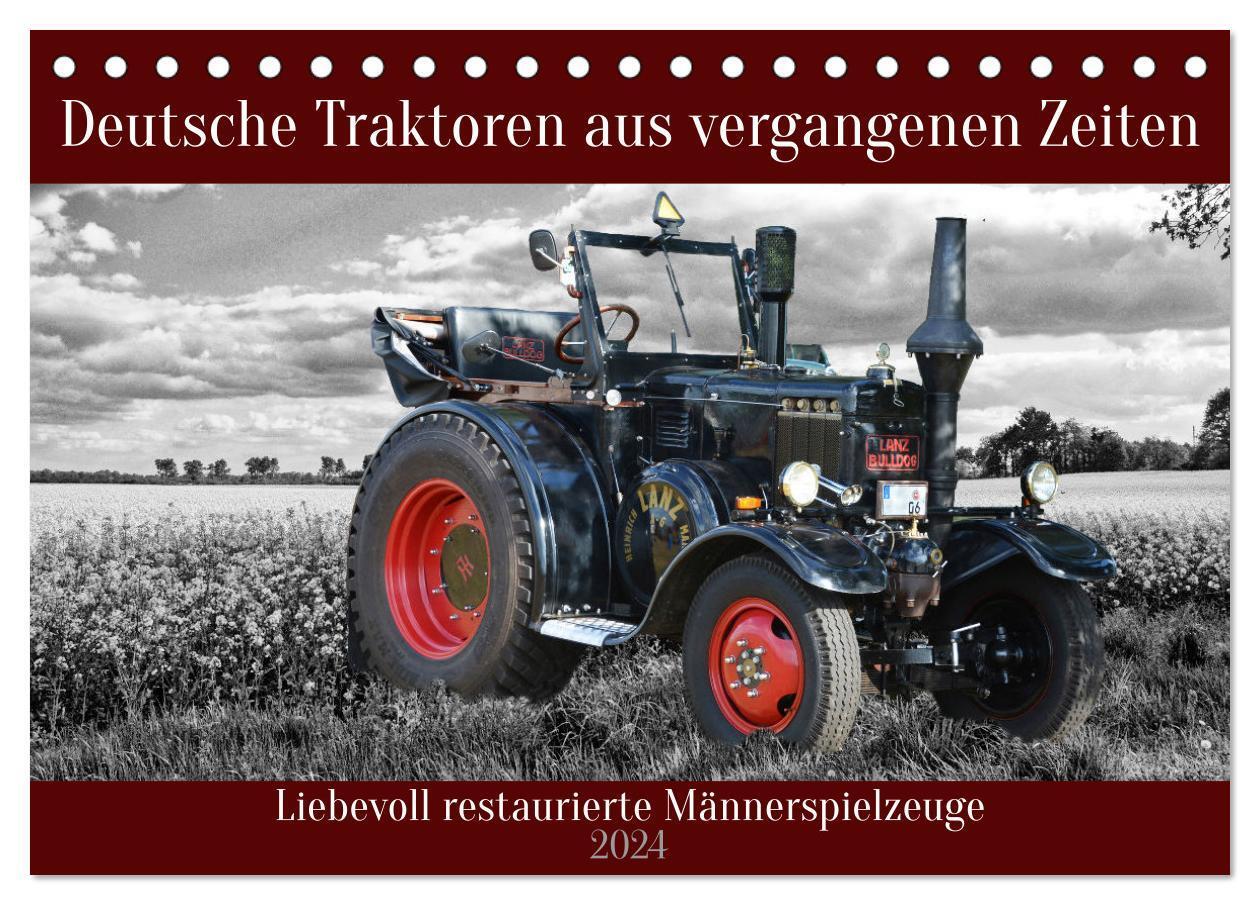 Cover: 9783675777118 | Deutsche Traktoren aus vergangenen Zeiten (Tischkalender 2024 DIN...
