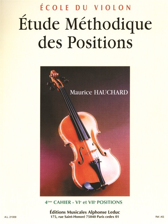 Cover: 9790046210099 | Etude méthodique des positions vol.4 pour violon (positions 6 et 7)