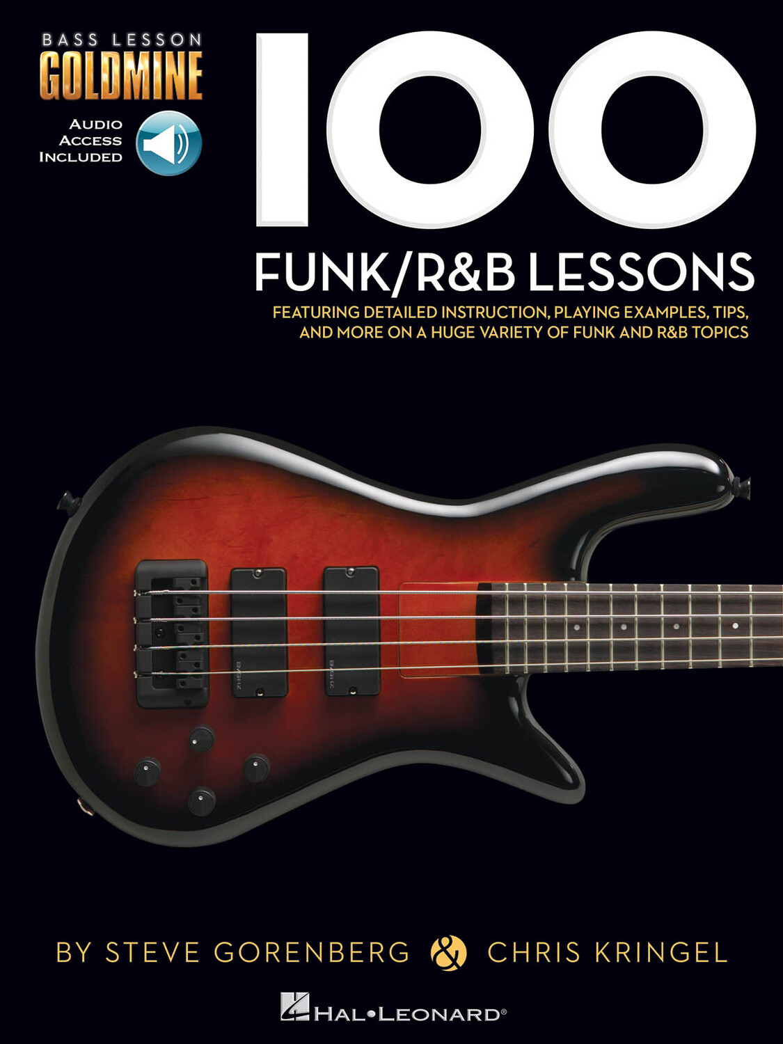 Cover: 888680025229 | 100 Funk/R&amp;B Lessons | Bass Lesson Goldmine Series | Bass Instruction