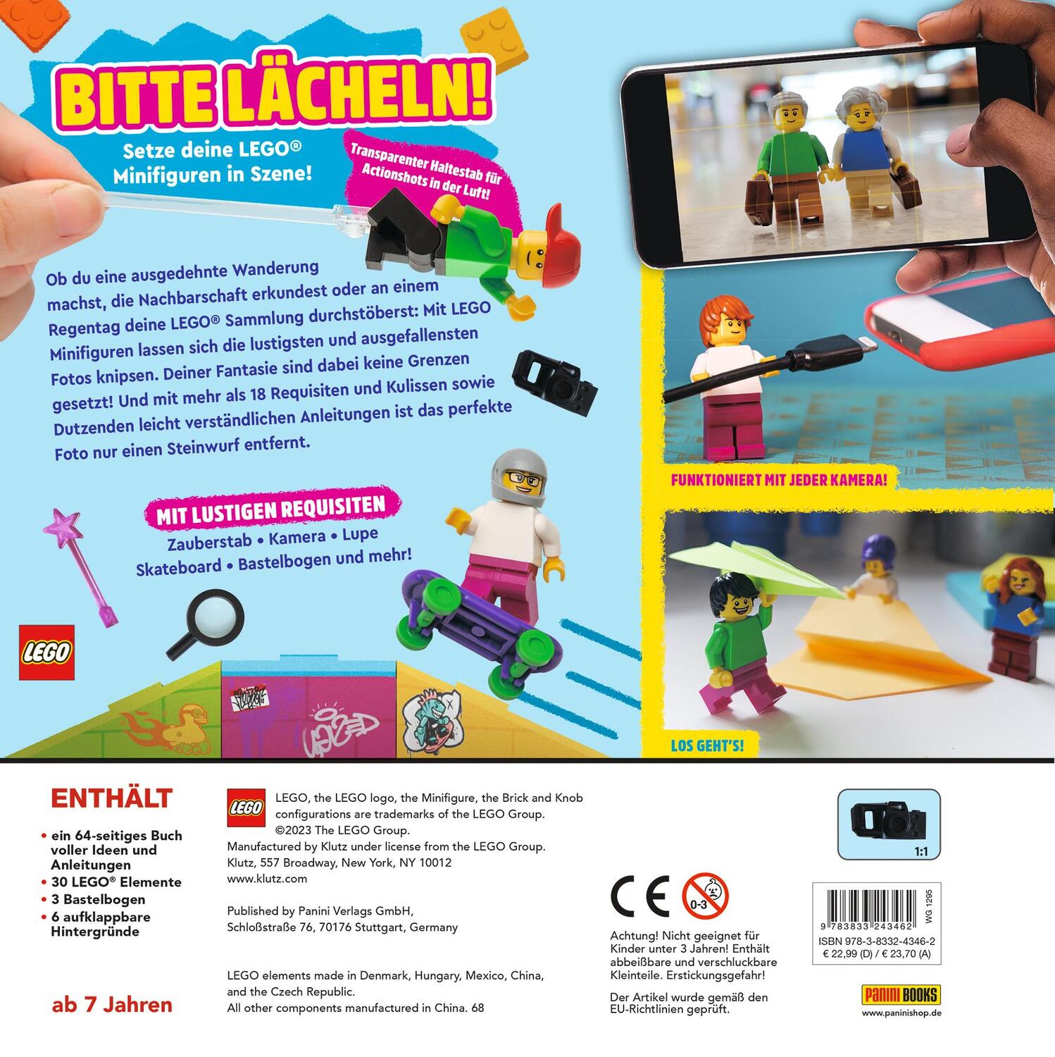 Rückseite: 9783833243462 | LEGO® Fotografieren mit Minifiguren | Panini | Taschenbuch | 64 S.