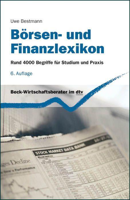 Cover: 9783423058032 | Börsen- und Finanzlexikon | Rund 4.000 Begriffe für Studium und Praxis