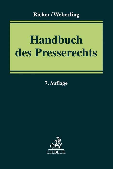 Cover: 9783406735165 | Handbuch des Presserechts | Martin Löffler (u. a.) | Buch | Deutsch