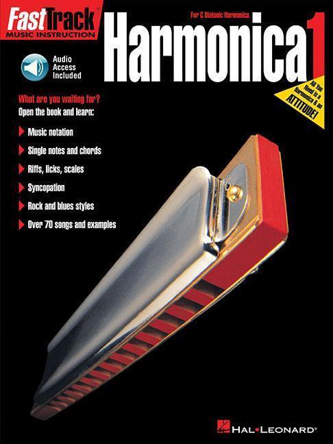 Cover: 9780634009808 | Fasttrack Harmonica Method - Book 1: For Diatonic Harmonica [With CD]