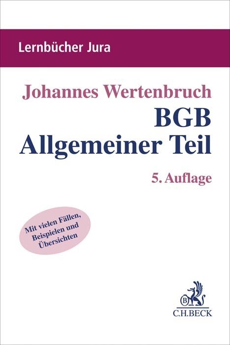 Cover: 9783406771156 | BGB Allgemeiner Teil | Johannes Wertenbruch | Taschenbuch | XXXI