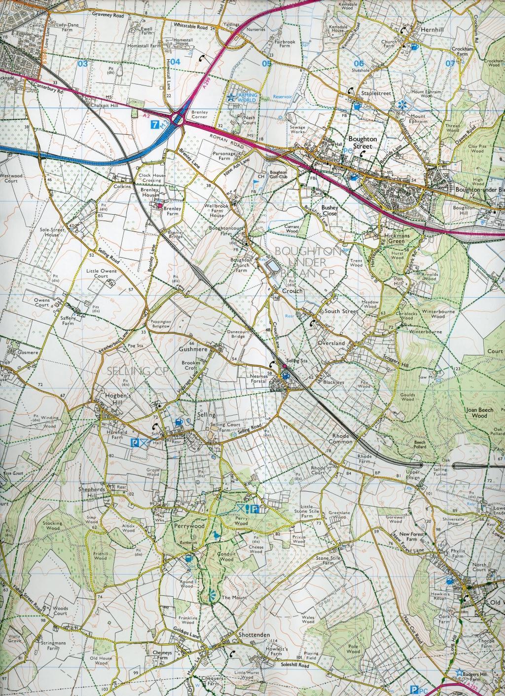 Bild: 9780319243428 | Sittingbourne and Faversham | Ordnance Survey | (Land-)Karte | 2015