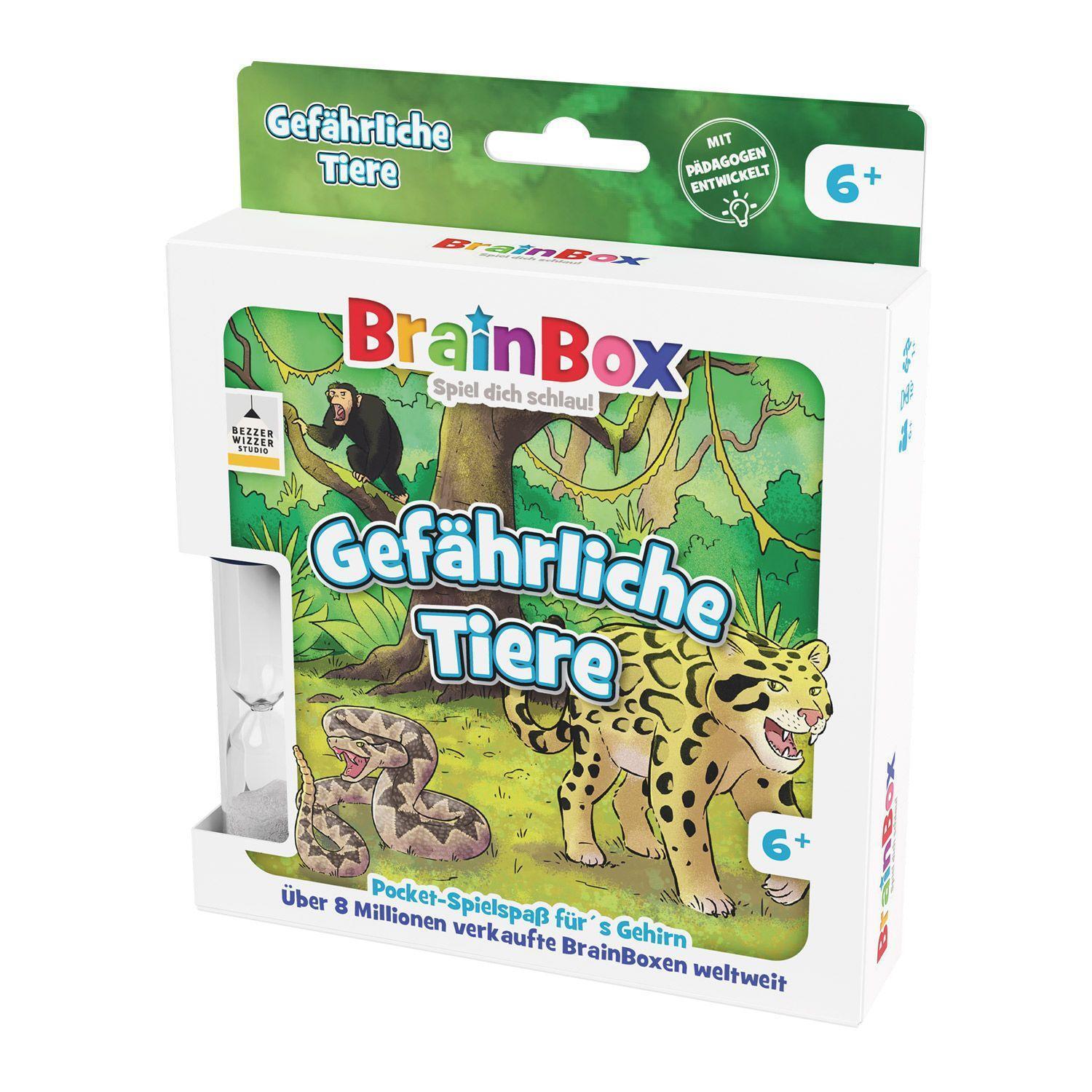 Cover: 5025822549020 | Brain Box Pocket - Gefährliche Tiere | Brain Box | Spiel | Deutsch
