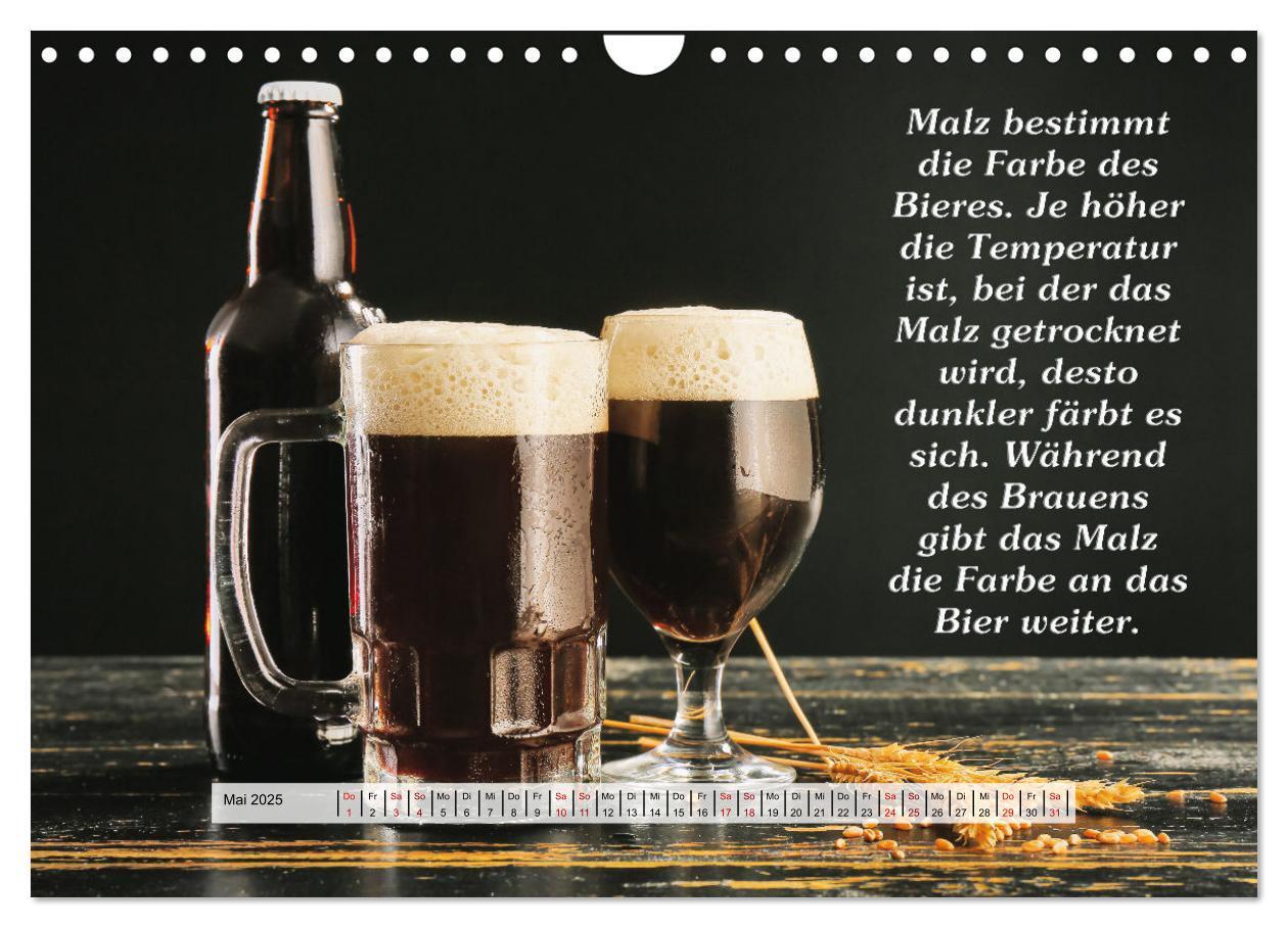 Bild: 9783435037094 | Wissenswertes über Bier (Wandkalender 2025 DIN A4 quer), CALVENDO...