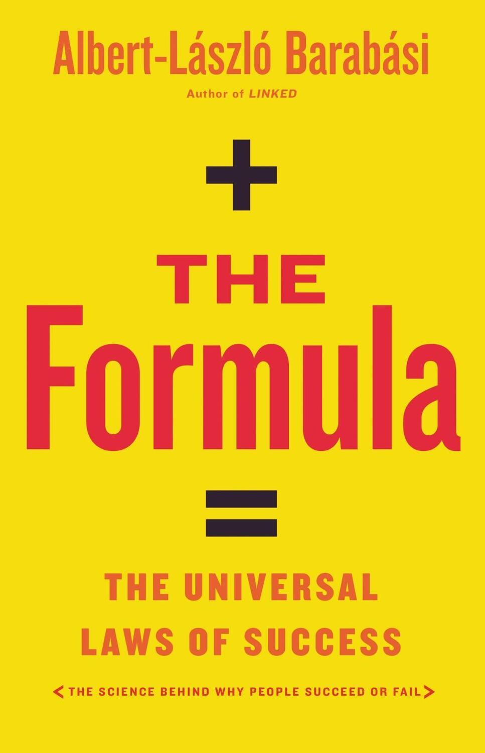 Cover: 9780316526470 | The Formula | The Universal Laws of Success | Albert-László Barabási
