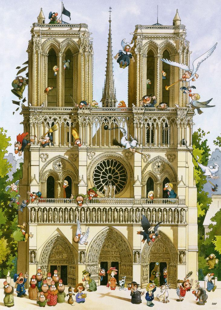 Bild: 4001689299057 | Vive Notre Dame! | 1000 Teile | Jean-Jacques Loup | Spiel | 29905