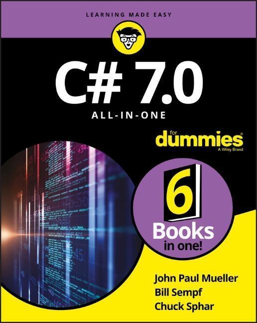 Cover: 9781119428114 | C# 7.0 All-in-One For Dummies | John Paul Mueller (u. a.) | Buch