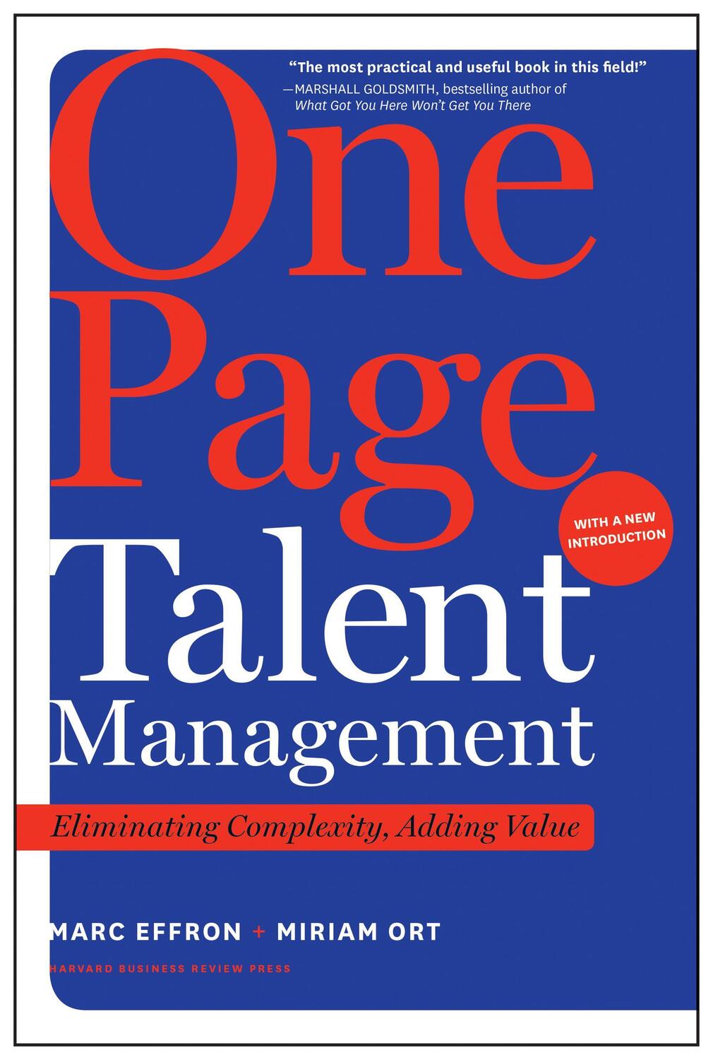 Cover: 9781633696402 | One Page Talent Management: Eliminating Complexity, Adding Value