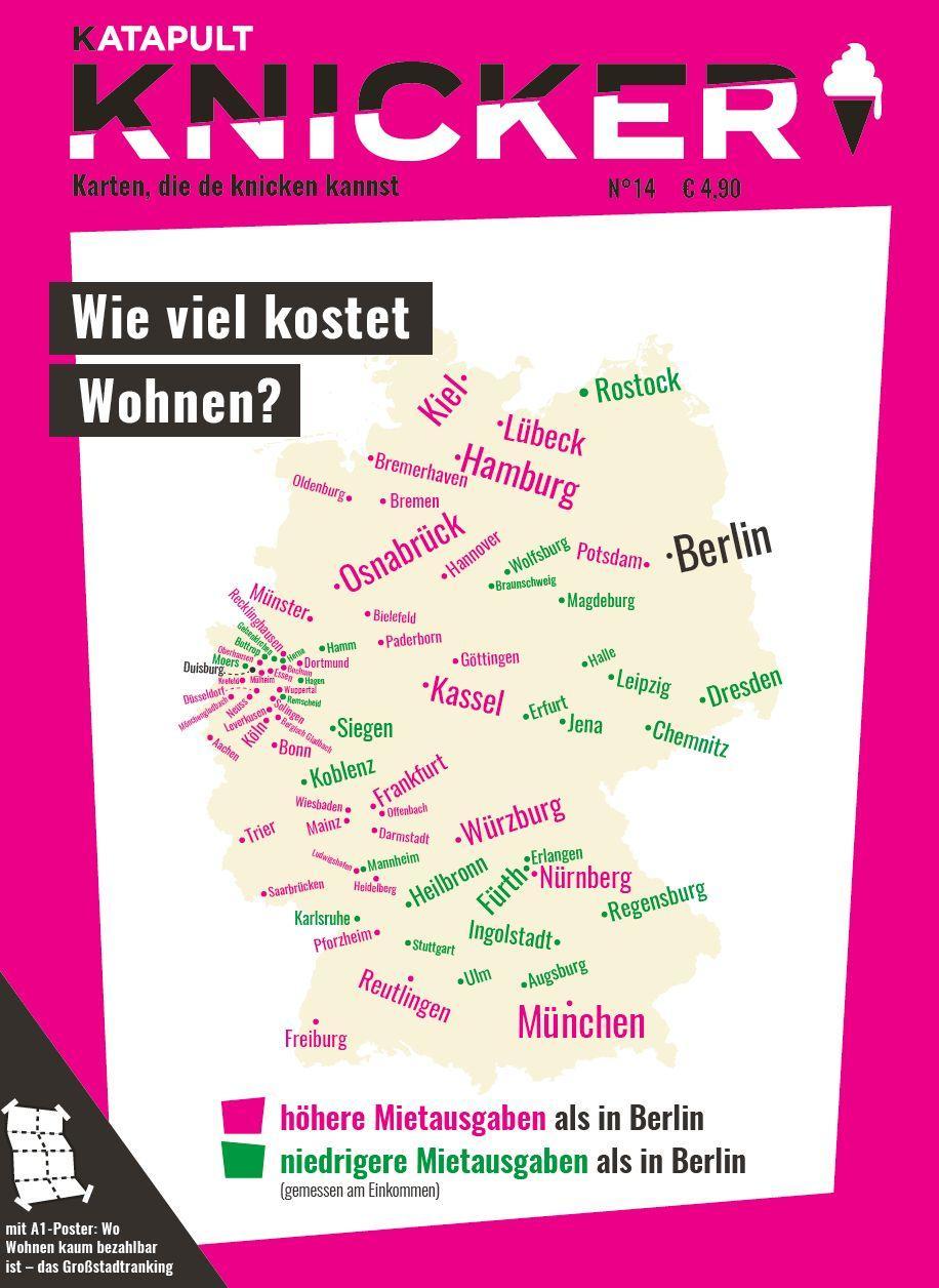 Cover: 9783948923396 | Wie viel kostet Wohnen? | Knicker 14, Karten, die de knicken kannst