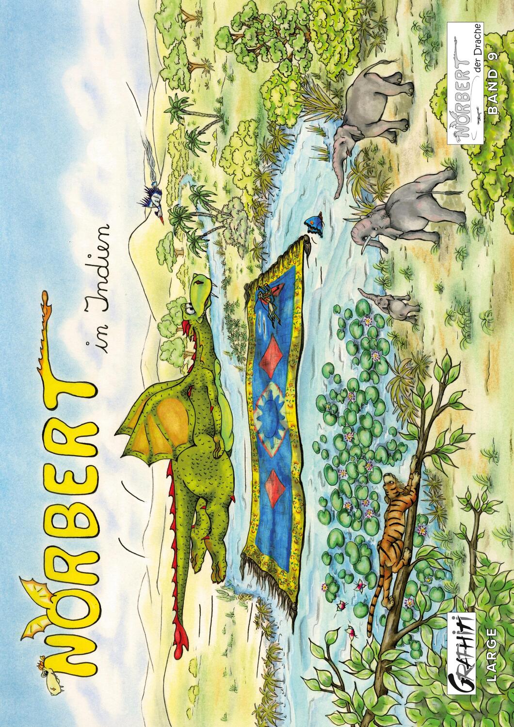 Cover: 9783756874842 | Norbert in Indien | Norberet der Drache (Großformat) | Ingrid Bürger