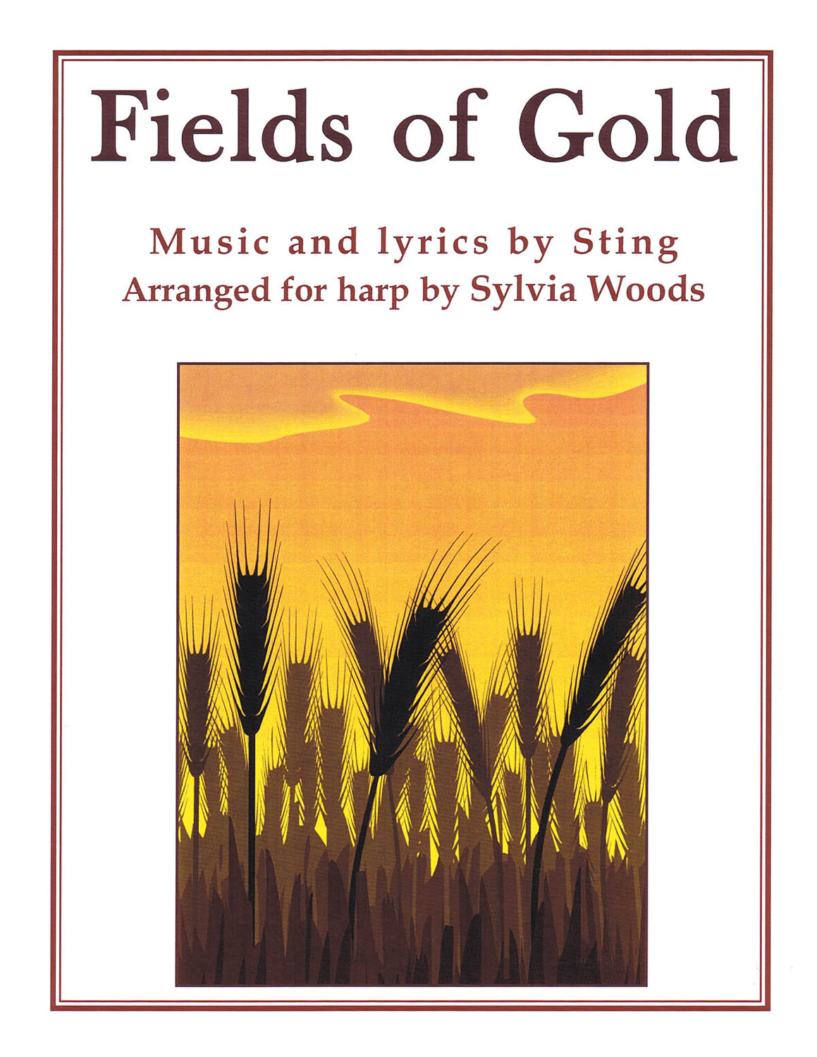 Cover: 888680025588 | Fields of Gold | Arranged for Harp | Harp | Sylvia Woods