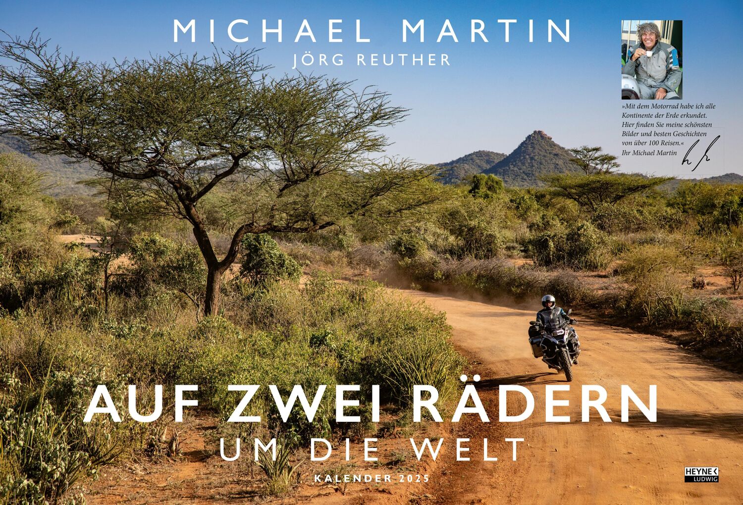 Cover: 9783453239487 | Auf zwei Rädern um die Welt - Der Motorrad-Reise-Kalender 2025 | Buch